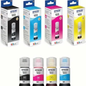 EPSON Pack of 4 Epson 103 Ink Bottle Set Black, Cyan, Yellow & Magenta