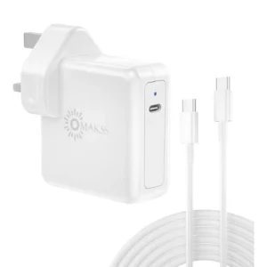 Omakss 96W USB-C Laptop Charger with 6ft Cable – Fast Power Adapter for MacBook Pro, MacBook Air, iPad, Phones & USB-C Devices