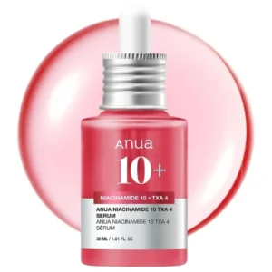 Anua 10% Niacinamide + 4% TXA Serum – Korean Brightening Serum for Dark Spots, Pores & Glass Skin Glow, with Ceramide & Hyaluronic Acid, 30ml