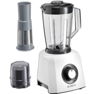 BOSCH MightyMixx Pulse Function Jug Blender White 1.5 L, 600 W , JAHMMB33P5BGB ,white