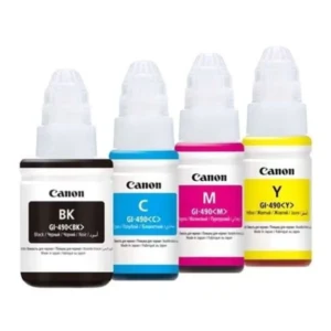 Canon 490 Ink Tank Cartridge 4 Color Set Black, Cyan, Yellow & Magenta