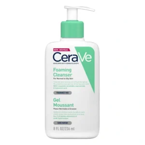 CeraVe Foaming Cleanser for Normal to Oily Skin with Hyaluronic Acid & Niacinamide – 236ml