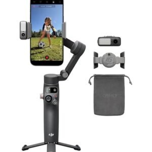 DJI Osmo Mobile 8 Smartphone Gimbal Stabilizer – 3-Axis Stabilization, Native AI Tracking, 360° Rotation, Built-in Tripod & Extension Rod, Audio & Lighting Support, 10H Battery – Grey