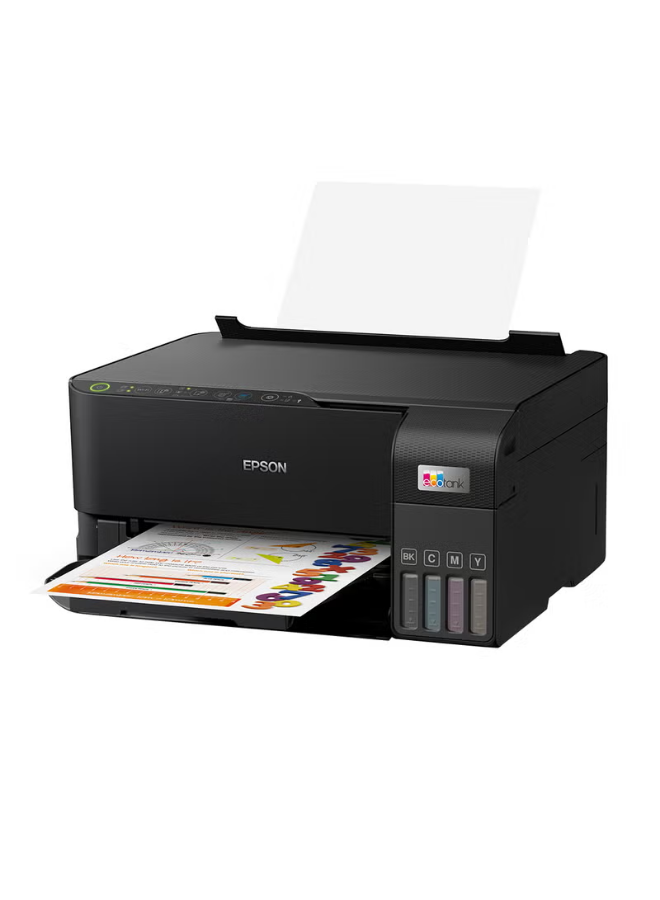 Epson EcoTank L3550 A4 Colour Ink Tank Printer – 3-in-1 Wi-Fi & Wi-Fi Direct, Print Scan Copy, Black - Image 2