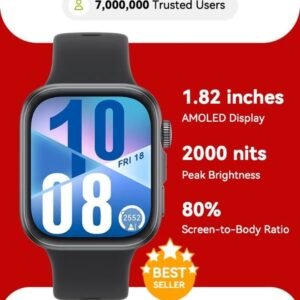 HUAWEI WATCH FIT 4 Smartwatch – 1.82" AMOLED Display, GPS, 100+ Sports Modes, Heart Rate & SpO2 Tracking, Up to 10-Day Battery, Black