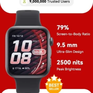 HUAWEI WATCH FIT 5 Smartwatch – 1.82" AMOLED Display, GPS, Heart Rate & SpO2 Monitoring, Up to 10-Day Battery, Black