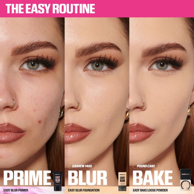 Huda Beauty Easy Bake Loose Baking & Setting Powder – Pound Cake | Matte Finish, Long-Lasting, Soft & Smooth Face Powder - Image 6