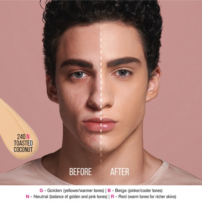 Huda Beauty #Faux Filter Foundation Toasted Coconut 240N | Full Coverage Long Lasting Foundation | Matte & Luminous Finish | Waterproof, Transfer-Proof, 35ml - Image 4