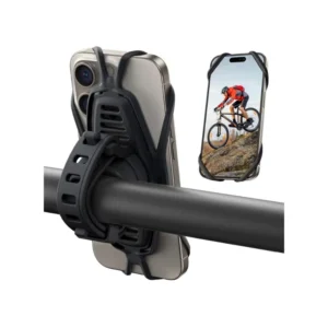 Joyroom JR-ZS382 Silicone Bike & Motorcycle Phone Mount – Shock-Absorbing, 360° Rotation, Secure Handlebar Grip, Universal 4.0-7.0” Phone Holder for Bicycles, Scooters & Motorcycles – Black