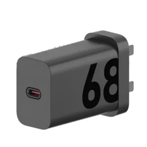 Motorola TurboPower 68W USB-C Fast Charger – GaN Wall Charger with 1m USB-C Cable, Power Delivery, Black