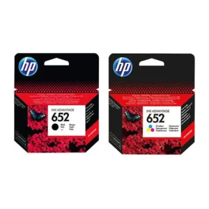 HP 652 Black Original Ink Cartridge [F6V25AE] & 652 Tri-Color Original Ink Cartridge [F6V24Ae] | Black & Tri Colour