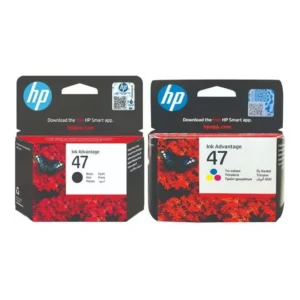 HP Pack of 2 HP 47 Original Ink Advantage Cartridge (6ZD61AE + 6ZD21AE) Black/Tricolor