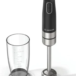 Nutricook Hand Blender | 1200W Powerful DC Motor, Variable Speed Control, Stainless Steel Shaft & 600ml Beaker – NC-HB150K (Black)