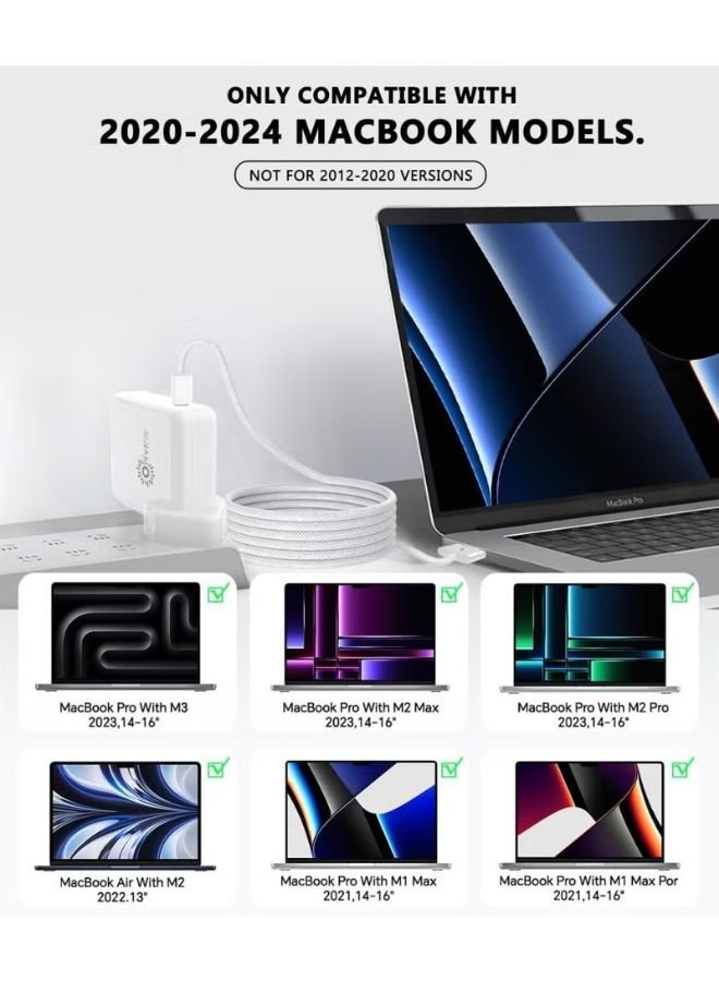 OMAKSS 140W USB-C Power Adapter with MagSafe 3 Cable – Fast Charger for MacBook Pro 16-inch, A2485 & A2780 - Image 5