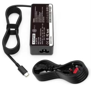 Ommaks 65W USB-C Laptop Charger – PD Fast Charging Power Adapter for Lenovo ThinkPad, HP Chromebook, Dell XPS, MacBook Pro/Air, Huawei, ASUS, Acer, Samsung Galaxy & Google Pixel
