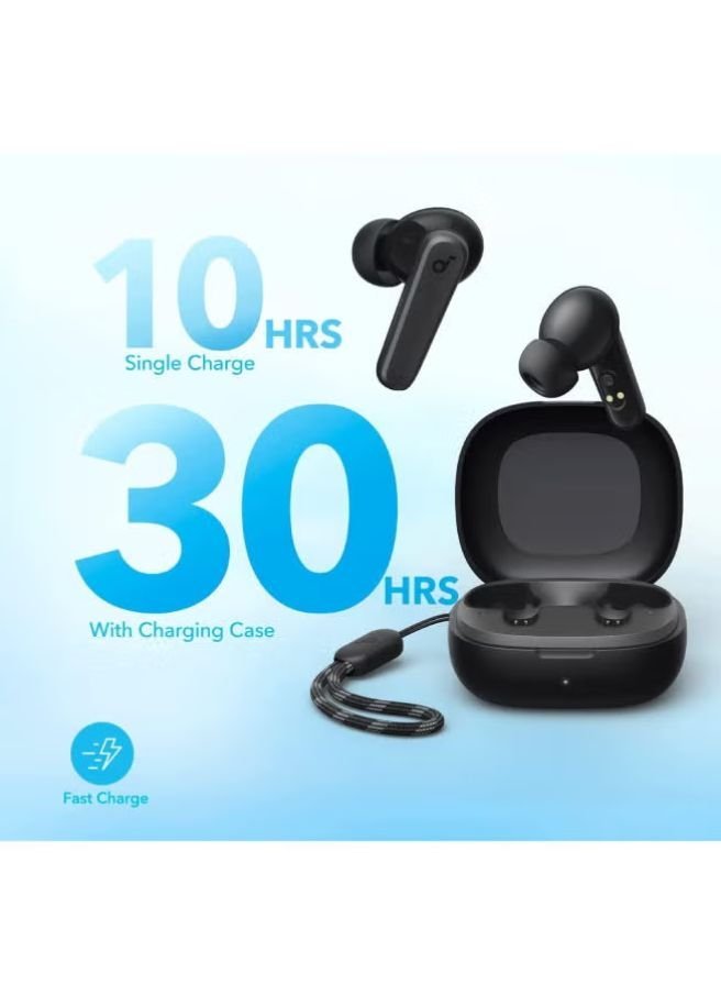 Soundcore R50i True Wireless Earbuds 10mm Drivers with Big Bass, 30H Playtime, IPX5-Water Resistant, AI Clear Calls with 2 Mics, 22 Preset EQs via App Black - Image 2