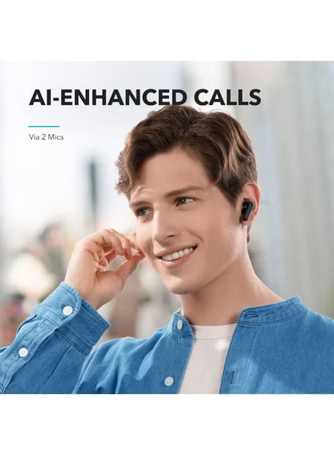 Soundcore R50i True Wireless Earbuds 10mm Drivers with Big Bass, 30H Playtime, IPX5-Water Resistant, AI Clear Calls with 2 Mics, 22 Preset EQs via App Black - Image 6