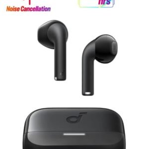 Soundcore K20i Semi-in-Ear Earbuds, Bluetooth Wireless, 36H Playtime, Fast Charge, Clear Sound, Comfortable Fit, ENC 2-Mic Clear Calls, Custom EQ, IPX5, Bluetooth 5.3, App Control Black
