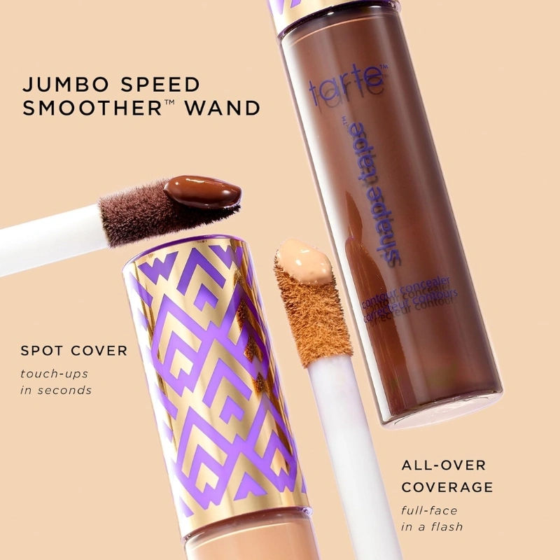 Tarte Shape Tape Full Coverage Concealer 27H Light Medium Honey | Matte, 16-Hour Wear | Best Concealer for Dry Skin & Highlights - Image 6