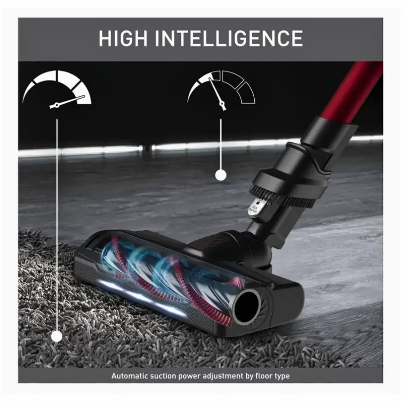Tefal Cordless Vacuum Cleaner X-Force Flex 9.60 | Lightweight Stick Vacuum with Flex Tube, Smart Power Adjustment, Pet Hair Turbo Brush & 45 Min Battery – TY2079HO - Image 6