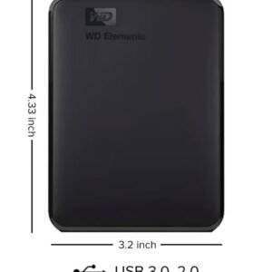 WD 4TB Elements Portable External Hard Drive HDD, USB 3.0, Compatible with PC, Mac, PS4 & Xbox 4 TB