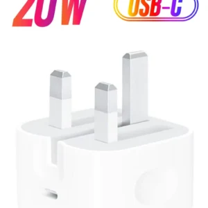 Apple 20W USB-C 3-Pin Power Adapter / (Original iPhone Charger) - White