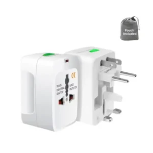 OMAKSS Travel Adapter, Worldwide All in One European Universal Adaptor, International Wall Charger Plug (Without USB PORT) for Asia Europe UK AUS and USA