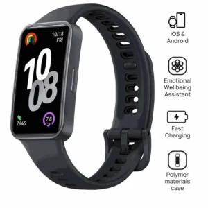 HUAWEI Band 10 Smartwatch, Compatible with iOS Android, Emotional Wellbeing Assistant, Fast Charging And Robust Battery Life, Comfortable Wearing, Pro-Level Sleep Analysis, Durable polymer case Black