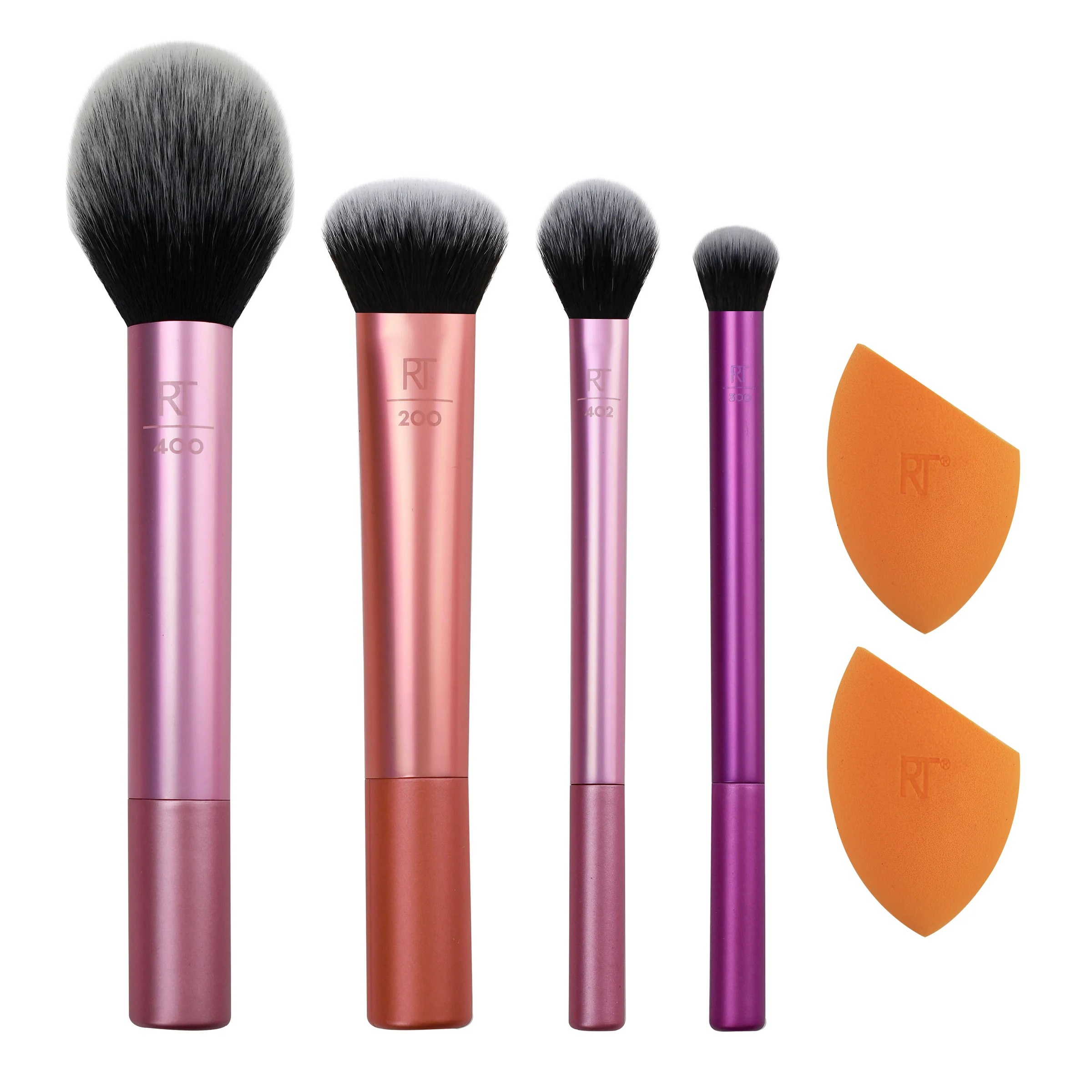 Real Techniques MakEUp Brush Set With 2 Sponge Blenders For Eyeshadow, Foundation, Blush, And Concealer, 6 Piece MakEUp Brush Set - Image 3